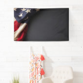 Banderoles American Flag on a Chalkboard (En situation)