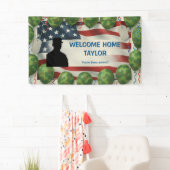 Banderoles American Flag Welcome Home Banner Custom Military (En situation)