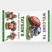 Banderoles American Football First Year Down 1st Birthday (Horizontal)