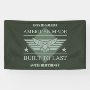 Banderoles American Made 50th Birthday