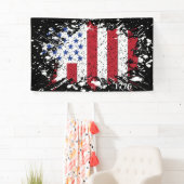 Banderoles American Peace Flag 1776 American State National B (En situation)