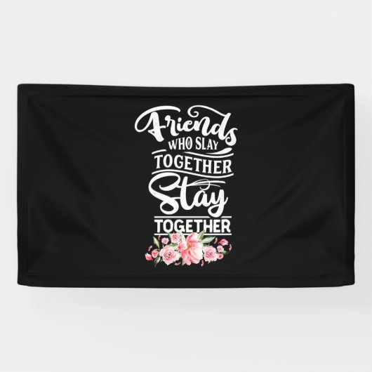 Banderoles Amis Qui Restent Ensemble (Horizontal)