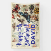 Banderoles Amour Bugs Anniversaire Fête Insectes Thème (Verticale)