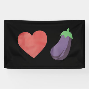 Banderoles Amour Eggplant Funny Gay Pride LGBTQ