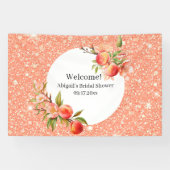 Banderoles Amour Élégant Aussi Doux Qu'une Pêche Fête de Mari (Horizontal)