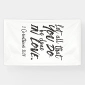 Banderoles Amour en action - 1 Corinthiens 16:14 Inspirationa (Horizontal)