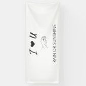 Banderoles Amour inconditionnel (Vertical)