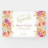 Banderoles Amour pour un petit déjeuner floral automnal Maria (Horizontal)