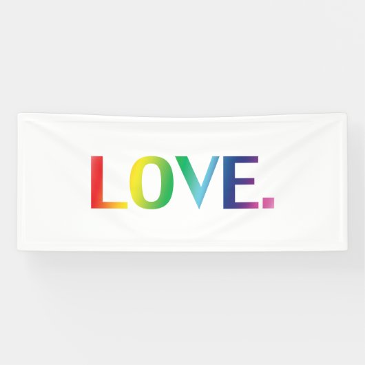 Banderoles Amour, pride lgbt lgbtq gay queer couleurs arc-en- (Horizontal)