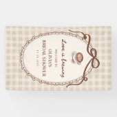 Banderoles Amour qui se prépare Café Fête de Mariée Bienvenue (Horizontal)