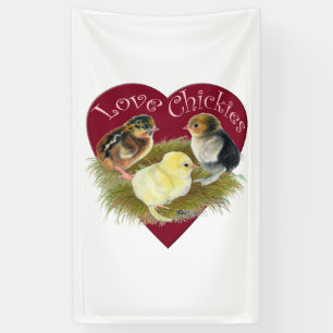 Banderoles Amoureuses des poussins