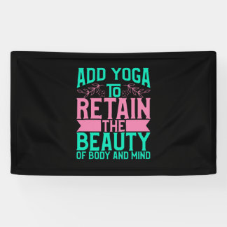 Banderoles Amoureux de Yoga | Ajoutez du Yoga pour Conserver 