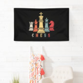 Banderoles Amoureux des échecs | Jeu d'échecs Checkmate Cadea (En situation)