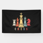 Banderoles Amoureux des échecs | Jeu d'échecs Checkmate Cadea (Horizontal)