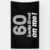 Banderoles Amusant 60e anniversaire pour elle (Vertical)