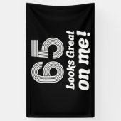 Banderoles Amusant 65ème anniversaire pour elle (Vertical)