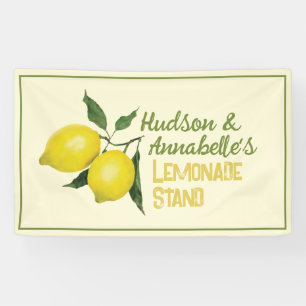Banderoles Amusants Enfants Business Logo Lemonade Stand