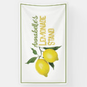 Banderoles Amusants Enfants Business Logo Lemonade Stand (Vertical)