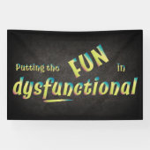 Banderoles Amusement en dysfonction dans les tons verts (Horizontal)