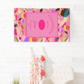 Banderoles Amusement, petit gâteau rose lumineux tout (En situation)