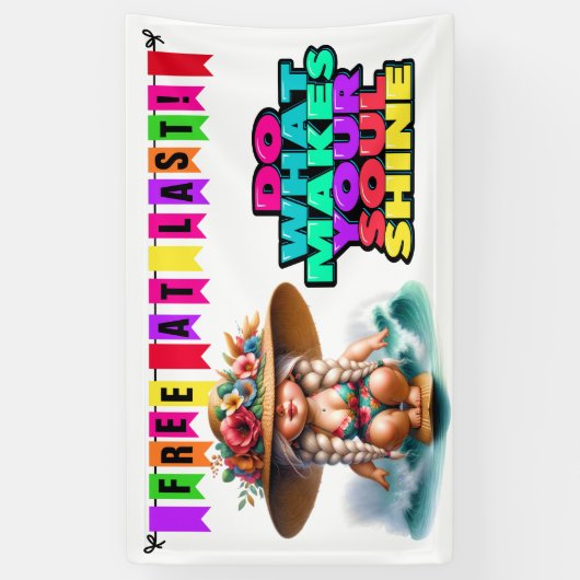 BANDEROLES AMUSER UNE RETRAITE HEUREUSE (Vertical)