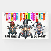 BANDEROLES AMUSER UNE RETRAITE HEUREUSE (Horizontal)