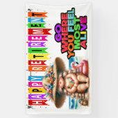 BANDEROLES AMUSER UNE RETRAITE HEUREUSE (Vertical)