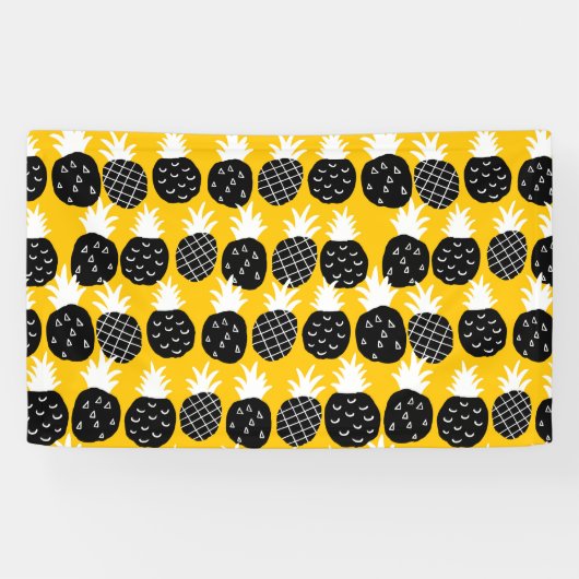 Banderoles Ananas noir (Horizontal)