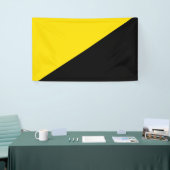 Banderoles Anarcho capitalisme drapeau anarchie symbole jaune (Salon professionnel)
