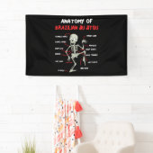 Banderoles Anatomie Du Brésilien Jiu Jitsu BJJ Skeleton (En situation)