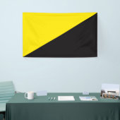 Banderoles Ancap drapeau Anarchocapitalisme jaune et noir (Salon professionnel)