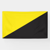 Banderoles Ancap drapeau Anarchocapitalisme jaune et noir (Horizontal)