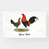 Banderoles Ancien jeu anglais Bantams : Paire rouge BB (Horizontal)