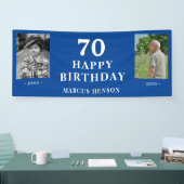 Banderoles Ancienne nouvelle photo 70e fête d'anniversaire (Salon professionnel)