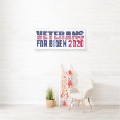 Banderoles Anciens combattants de Biden 2020 (En situation)