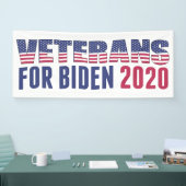 Banderoles Anciens combattants de Biden 2020 (Salon professionnel)