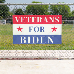 Banderoles Anciens Combattants Pour Joe Biden Président 2024