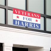 Banderoles Anciens Combattants Pour Kamala Harris Président 2 (Bâtiment extérieur)