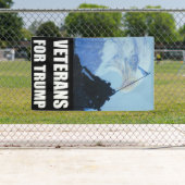 Banderoles Anciens Combattants Pour Trump 2024 (En situation)