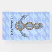 Banderoles Ancre avec corde (Horizontal)
