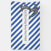 Banderoles Ancre nautique Fabuleux Mariage de voile (Vertical)
