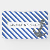 Banderoles Ancre nautique Fabuleux Mariage de voile (Horizontal)
