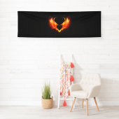 Banderoles Angel Fire Heart with Wings (En situation)