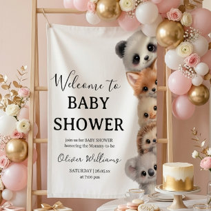Banderoles Animaux Adorables de la Forêt - Baby Shower