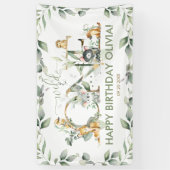 Banderoles Animaux australiens 1er anniversaire Accueil Conte (Vertical)