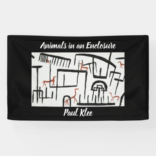 Banderoles Animaux dans un boîtier par Paul Klee (Horizontal)