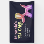 Banderoles Animaux de compagnie assis Bain Salon Grooming Foo (Vertical)