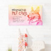 Banderoles Animaux de compagnie Grooming Assis Salon de bain  (En situation)