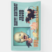 Banderoles Animaux de ferme Barnyard Anniversaire de enfant P (Vertical)