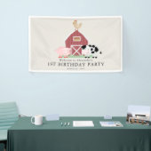 Banderoles Animaux de ferme Barnyard Beige Accueil d'annivers (Salon professionnel)